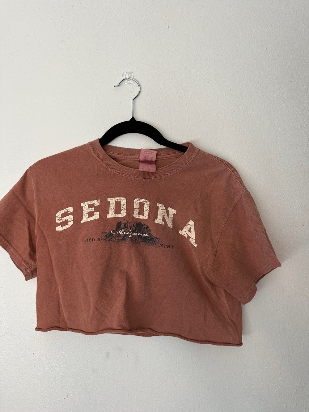 Sedona Arizona Rust Graphic Crop Tee by